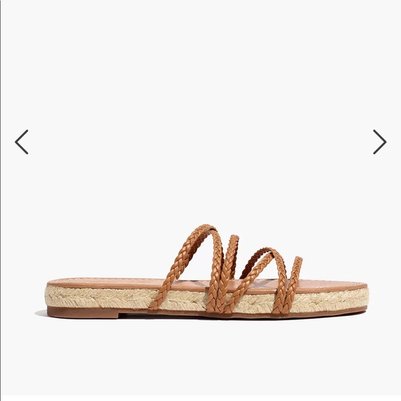 The Kathryn Espadrille Slide Sandal in Leather - Picture 3 of 7